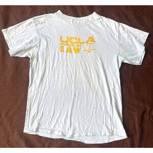 Vintage UCLA School Of Law T-Shirt Distressed Thrashed Large L Lg